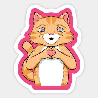 kittens funny and loving Sticker